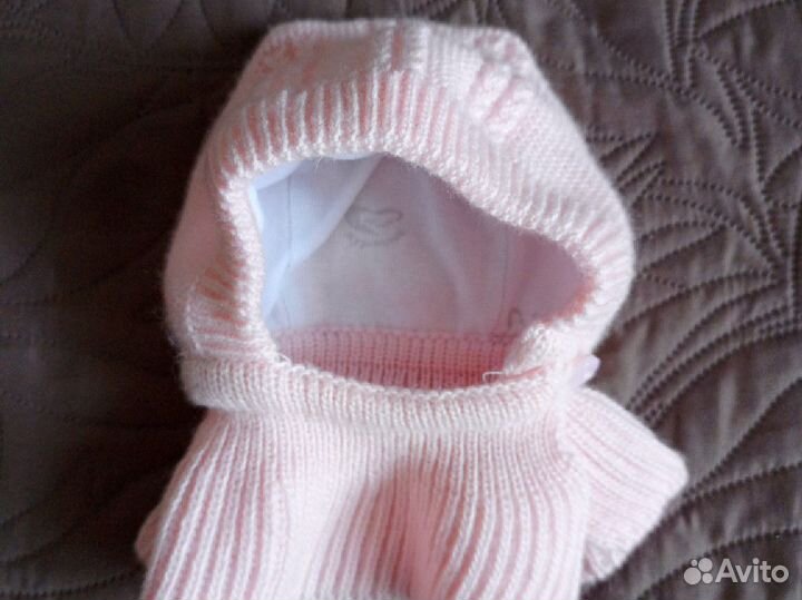 Комбинезон утеплённый+ шапка- шлем+ пинетки