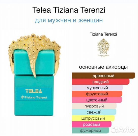 Духи Telea Tiziana Terenzi новый 100мл