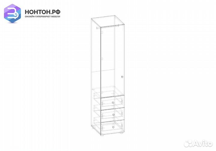 Пенал комбинированный Мийа-3А шк-004 ясень шимо св