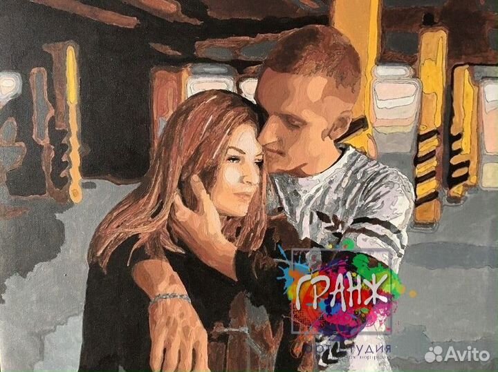 Картина по номерам на холсте по фото