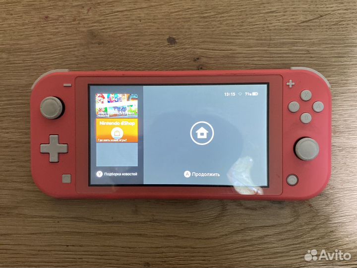 Nintendo switch lite с Animal Crossing