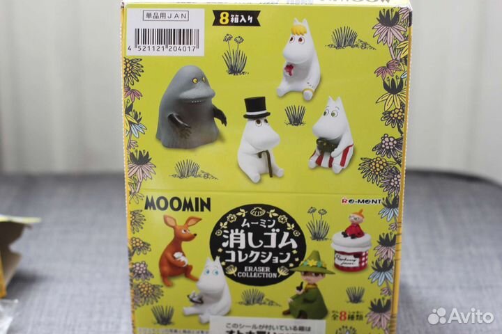 Фигурки Муми-троллей : муми-папа, Снорка, Мю