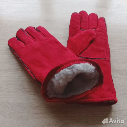 Краги сварщика спилковые утеплённые