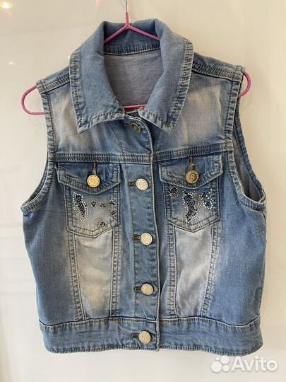 Жилетка джинсовая для девочки