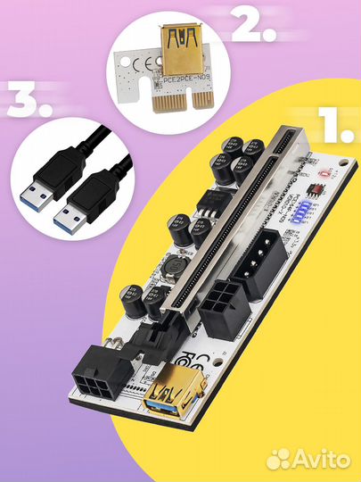 Райзер ver 010 s x plus riser usb