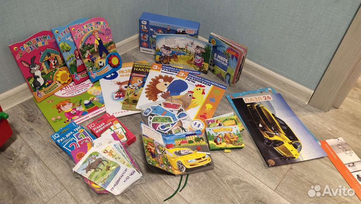 Развивающие книги, пазлы, музыкальные книги