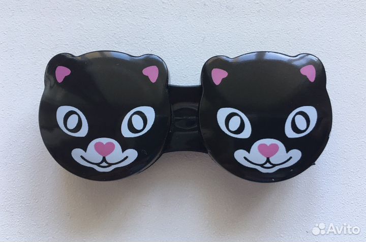 Классный контейнер для линз кошки