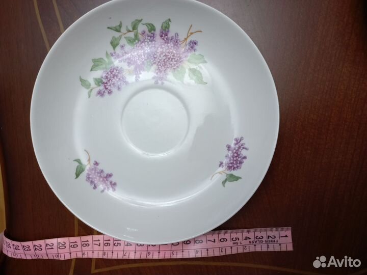 Блюдце цветочный букет 1970 г