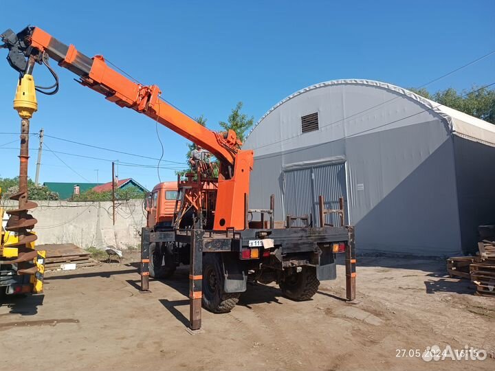 Бурильно-крановая машина КАМАЗ БКМ-516 (Шасси КАМАЗ-43260С), 2005
