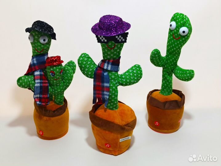 Танцующий кактус игрушка разных видов