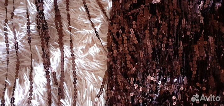 Тесьма пришивная с пайетками