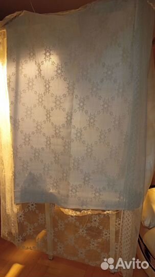 Тюль двойная, общяя ширина 280 см, высота 240 см