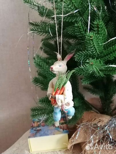 Ватные елочные игрушки