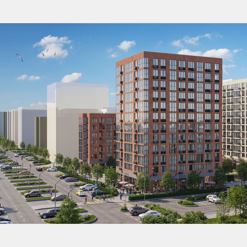 2-к. квартира, 55,5 м², 8/12 эт.