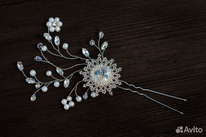 Шпилька, украшение для волос невесты