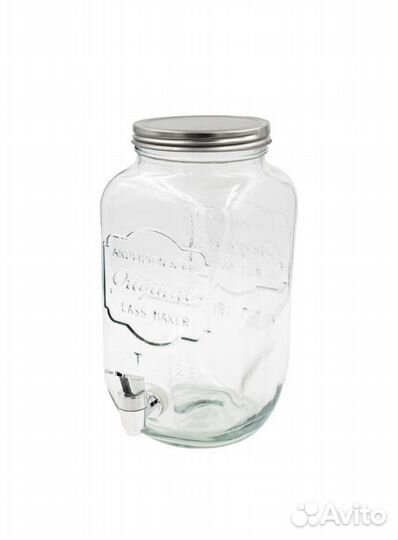 Деревянная подставка для лимонадника с краном