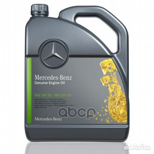 Масло моторное mercedes-benz (синтетическое) 5л