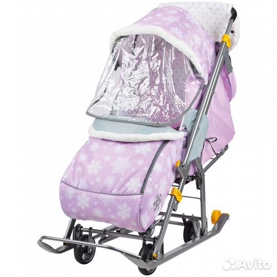 Санки коляска комбинированная Nika