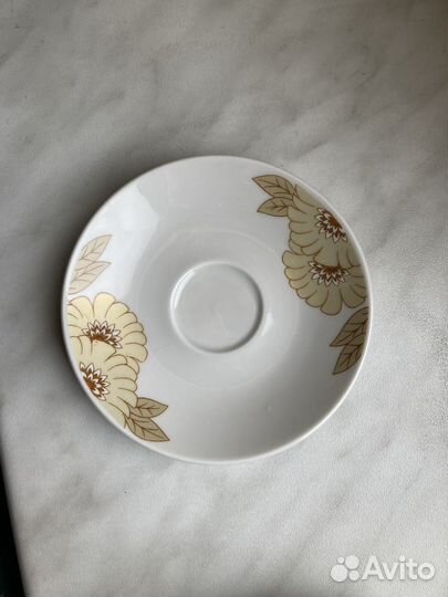 Тарелка блюдце Кольдиц фарфор ГДР СССР