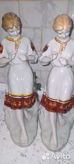Фарфоровые статуэтки СССР гадание на ромашке