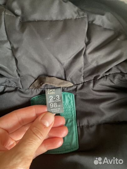 Пуховик Zara 98