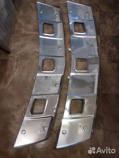 Накладка бампера хром Mercedes gl x164