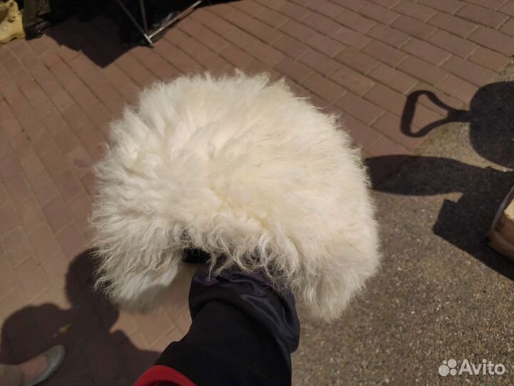 Папаха (Черкесска) белая мохнатая