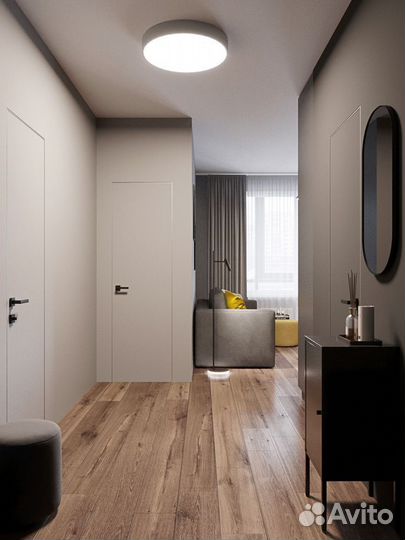 Скрытые межкомнатные двери под покраску