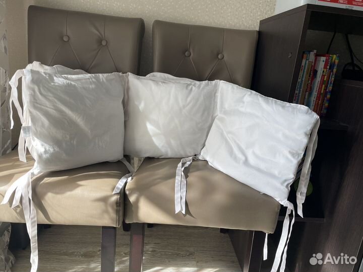 Бортики для круглой и овальной кроватки