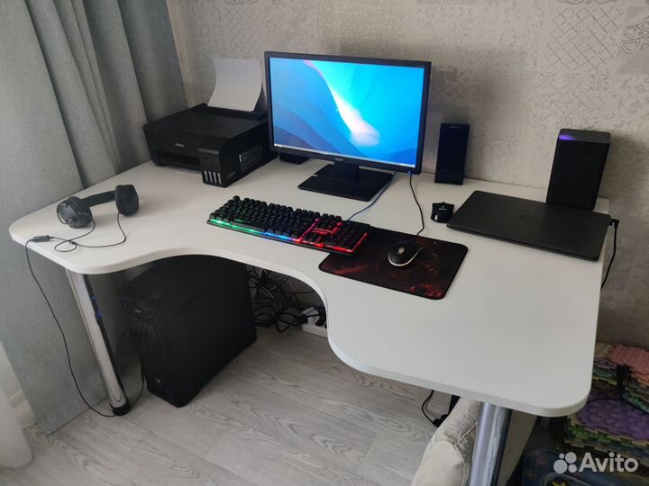 Компьютерный стол Сокол кст-116, лдсп, белый