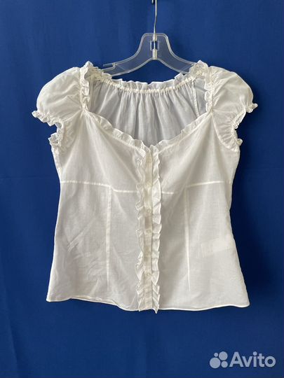 Блузка топ в стиле бохо Benetton