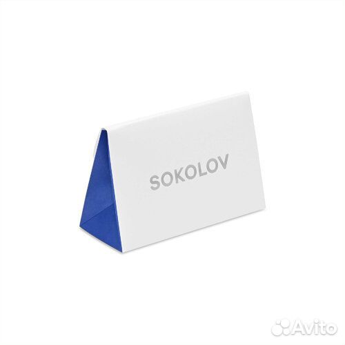 Колье sokolov из серебра, 94070461, р.55