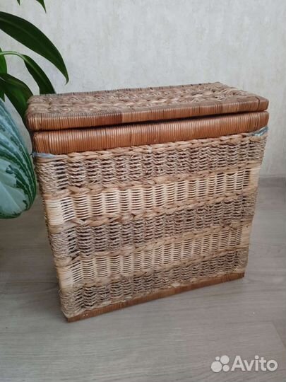 Корзина плетеная на каркасе