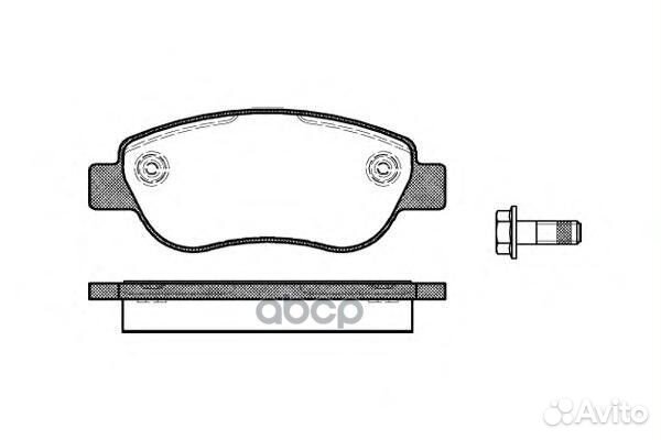 Колодки торм.дисковые Megane II (03) 2106900 R