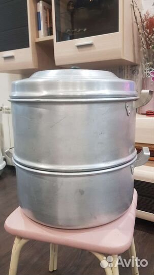 Мантоварка алюминиевая большая, бу, СССР