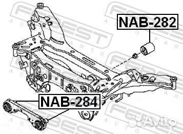 Сайлентблок подушки дифференциала NAB284 Febest