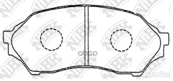 Колодки тормозные mazda 323 1.4-1.5 98-04 перед