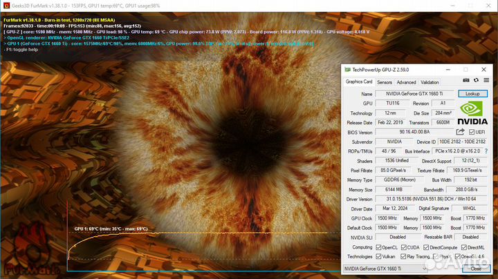 Видеокарты Nvidia GTX 1660 Ti