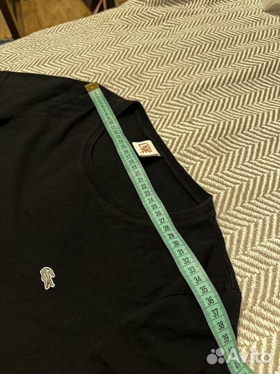 Черная женская футболка Lacoste (S) Оригинал