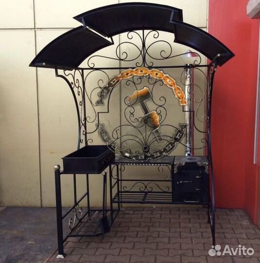 Мангальный комплекс в стиле лофт