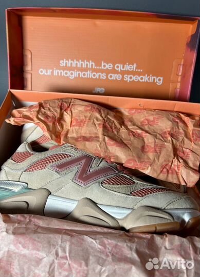 Кроссовки New Balance 9060 Cookie Pink Люкс