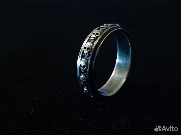Серебряное кольцо спиннер