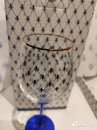 Бокал для вина Кобальтовая сетка, ифз
