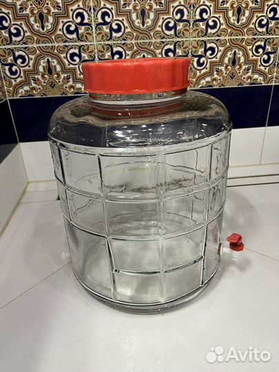 Банка для брожения 18 л с гидрозатвором и краником