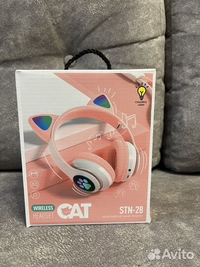 Наушники беспроводные детские с ушками