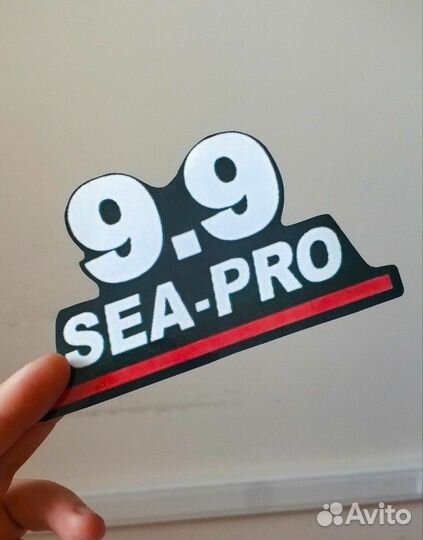 Наклейка на лодочный мотор 9.9