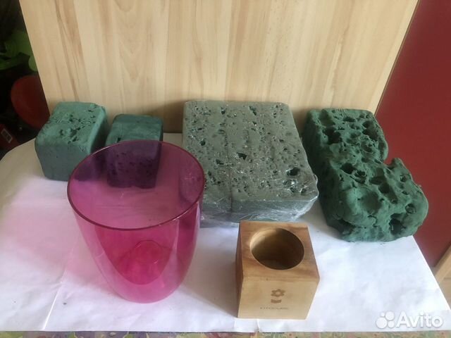 Горшок ливингрин, флористич. глина