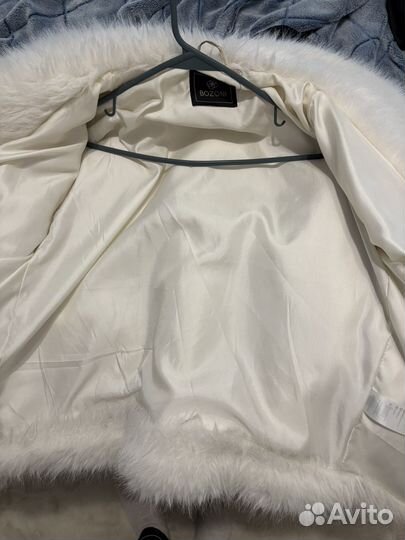 Искусственная шуба белая