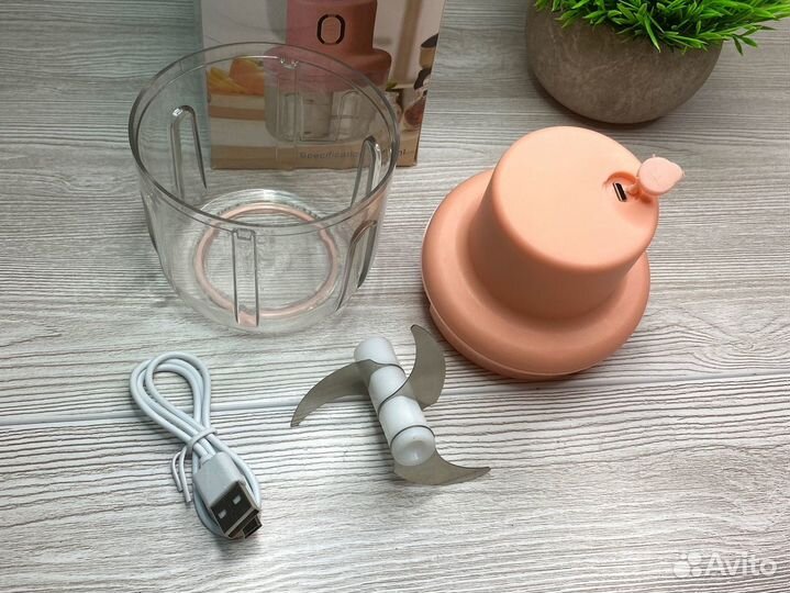 Измельчитель электрический мини блендер овощерезка