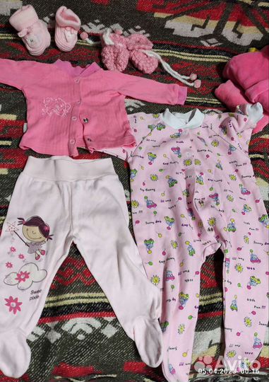 Вещи пакетом для девочки от 0